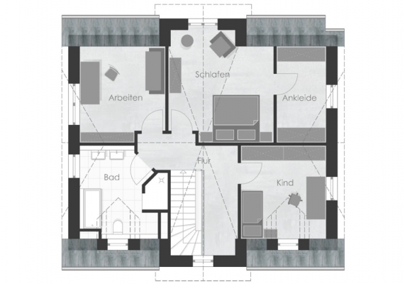 Grundriss, Dachgeschoss