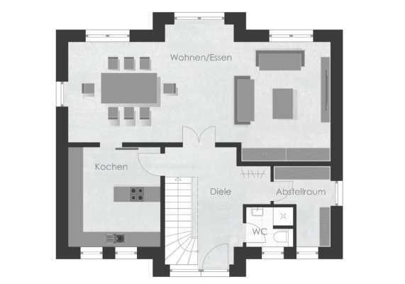 Grundriss, Erdgeschoss